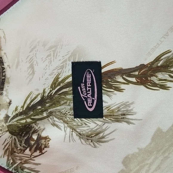 REALTREE PINK CANVAS DRAWSTRING BAG BACKPACK - Picture 2 of 8